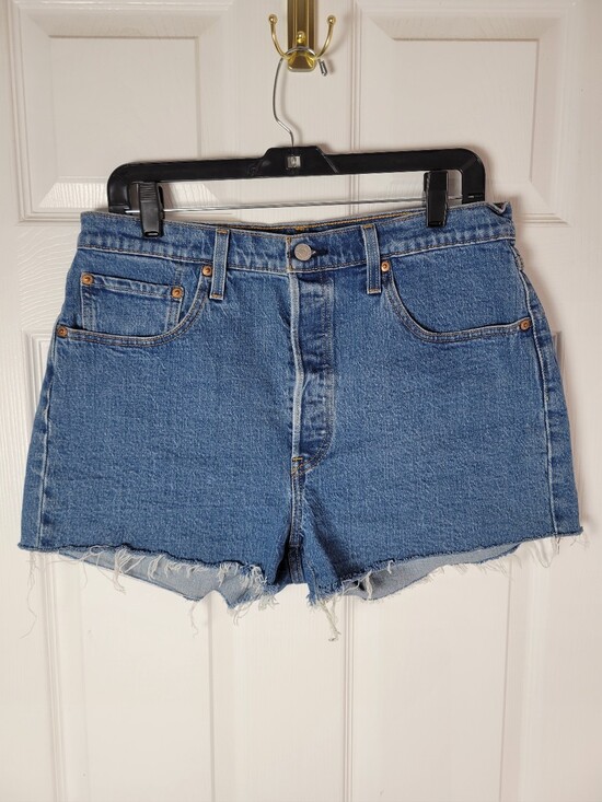 Levi's Pants - Levi's 501 High Rise Distressed Cutoff Denim Shorts Medium Wash Size 32w